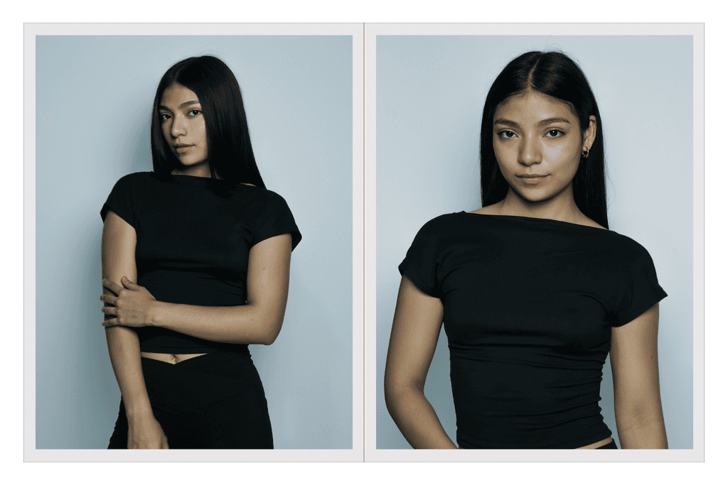 Comp card de Alexia Pérez