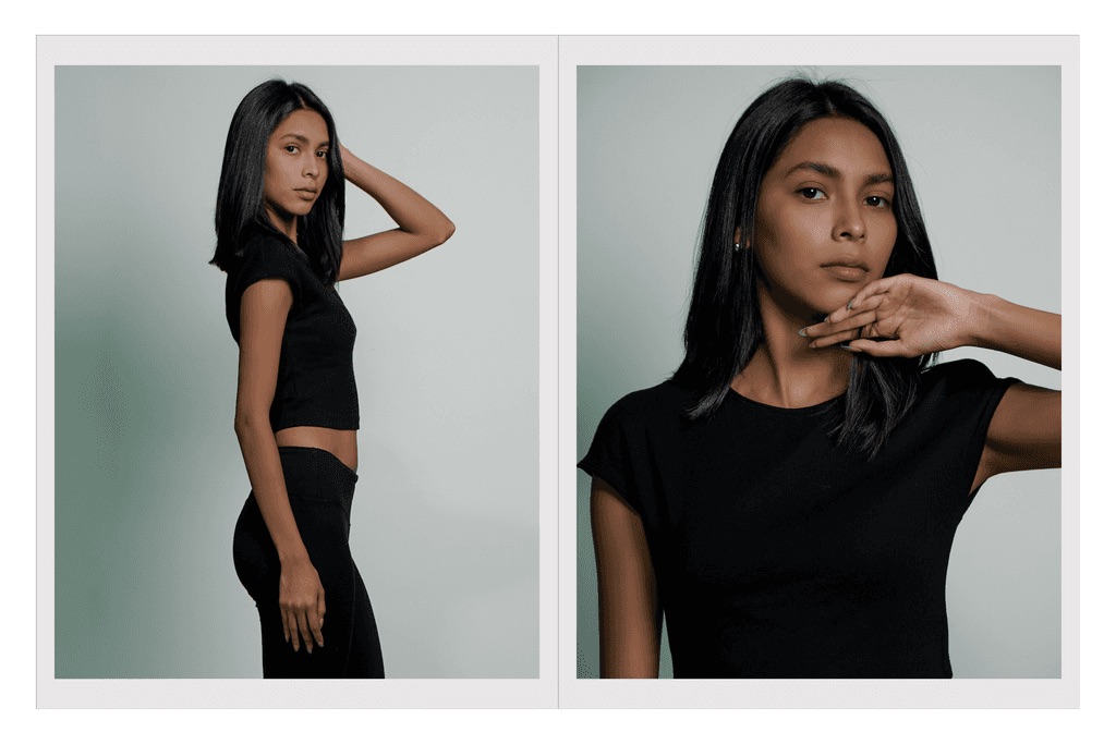 Comp card de Angélica Viña