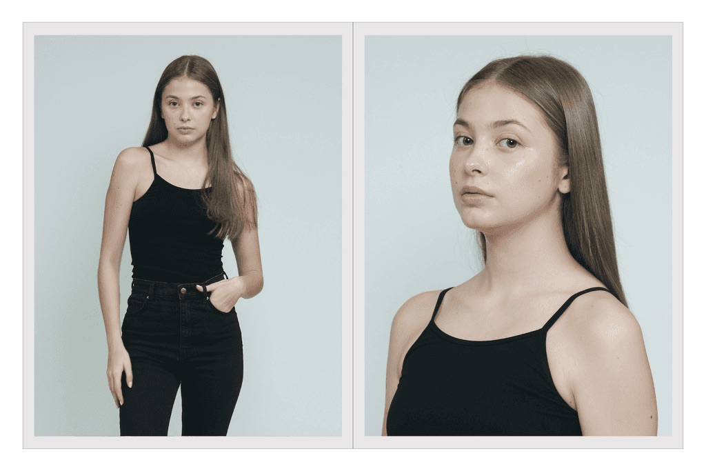 Comp card de Celeste Galván