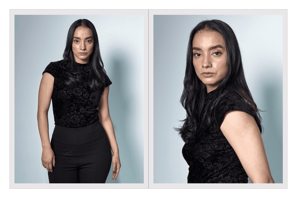 Comp card de Cynthia Macías