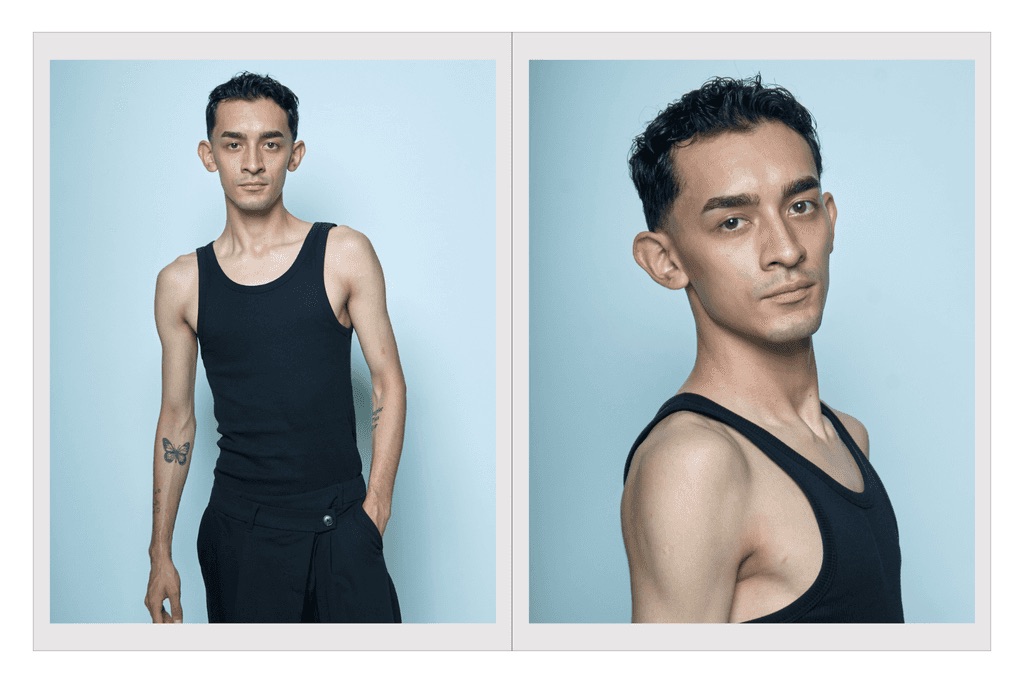 Comp card de Emiliano Flores