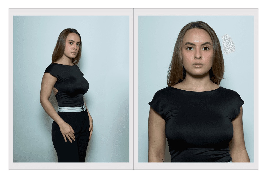 Comp card de Itzel Rodríguez