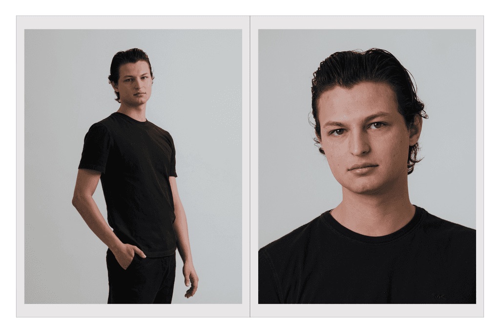 Comp card de Juan Pablo Martínez