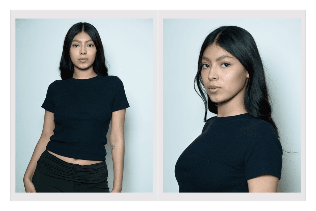 Comp card de María Tovar