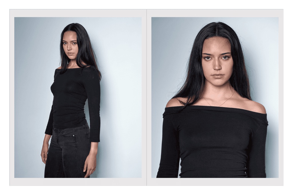 Comp card de Mariana Díaz