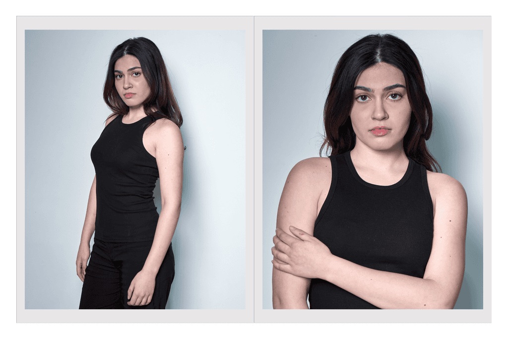 Comp card de Sofía Cano